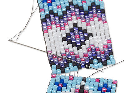 Attaching beaded strips